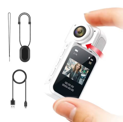 Mini 2.7K Thumb Action Kamera 1080P Pocket Sport Cam 1.47 Zoll 180 Winkel WIFI Recorder Magnetische Attraktion Kamerahalterung