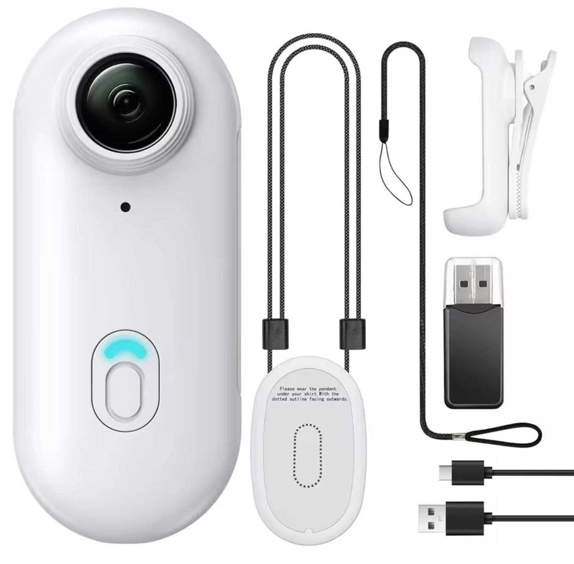 360° Mini-Kamera mit komplettem Zubehör